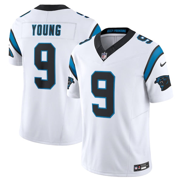 Bryce Young Carolina Panthers Nike Vapor F.U.S.E. Limited Jersey - White/Blue - Image 2