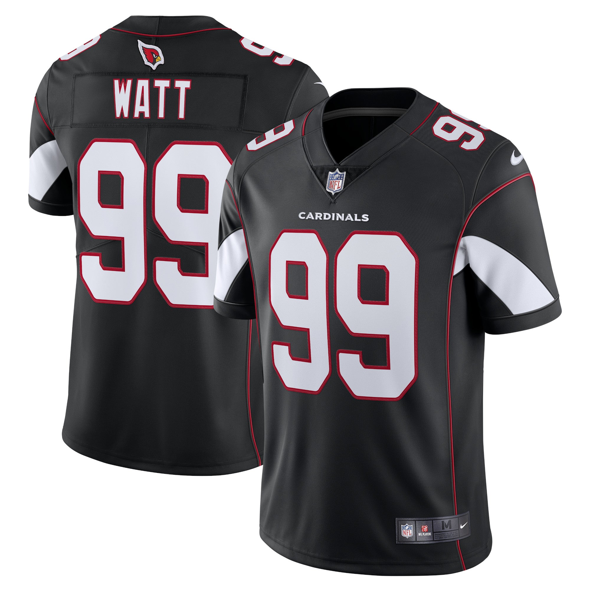 J.J. Watt Arizona Cardinals Nike Vapor Limited Jersey - Cardinal/Black - Image 5