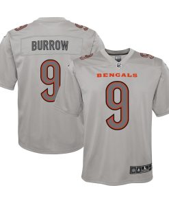 Joe Burrow Cincinnati Bengals Nike Youth Atmosphere Game Jersey - Gray