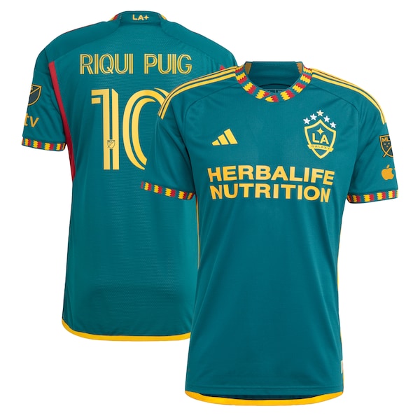 Riqui Puig LA Galaxy adidas 2024 LA Kit Authentic Player Jersey - Green/White - Image 2