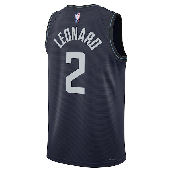 Kawhi Leonard LA Clippers Nike Unisex 2023/24 Swingman Jersey - Navy - City Edition - Image 3
