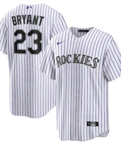 Kris Bryant Colorado Rockies Nike Replica Player Jersey - White/Purple