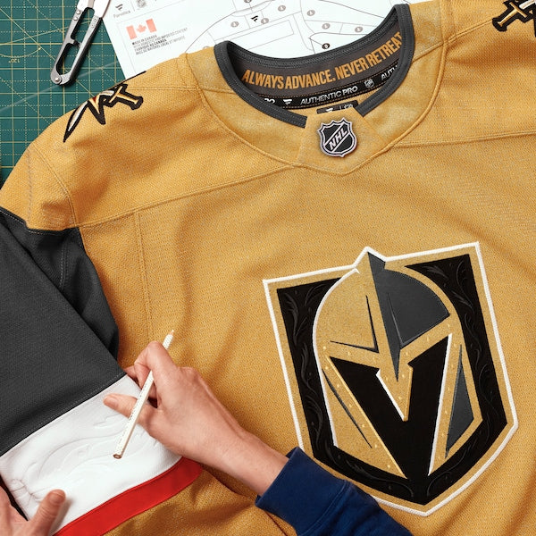 Vegas Golden Knights Home Authentic Pro Custom Jersey - Gold - Image 6
