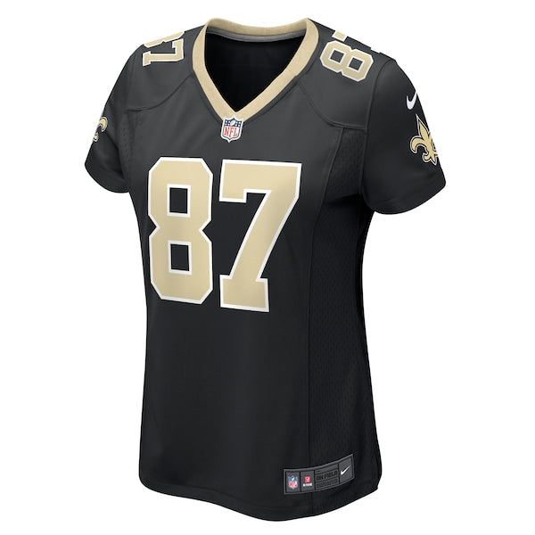 Foster Moreau New Orleans Saints Nike Women's Team Game Jersey - Black - Image 2