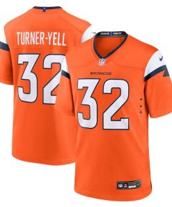 Delarrin Turner-Yell Denver Broncos Nike Team Game Jersey -  Orange