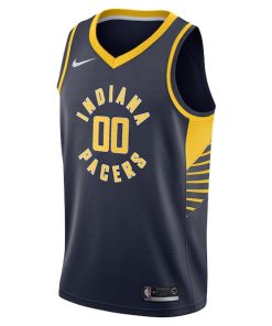 Alternative view of Indiana Pacers Nike 2020/21 Swingman Custom Jersey - Icon Edition - Navy