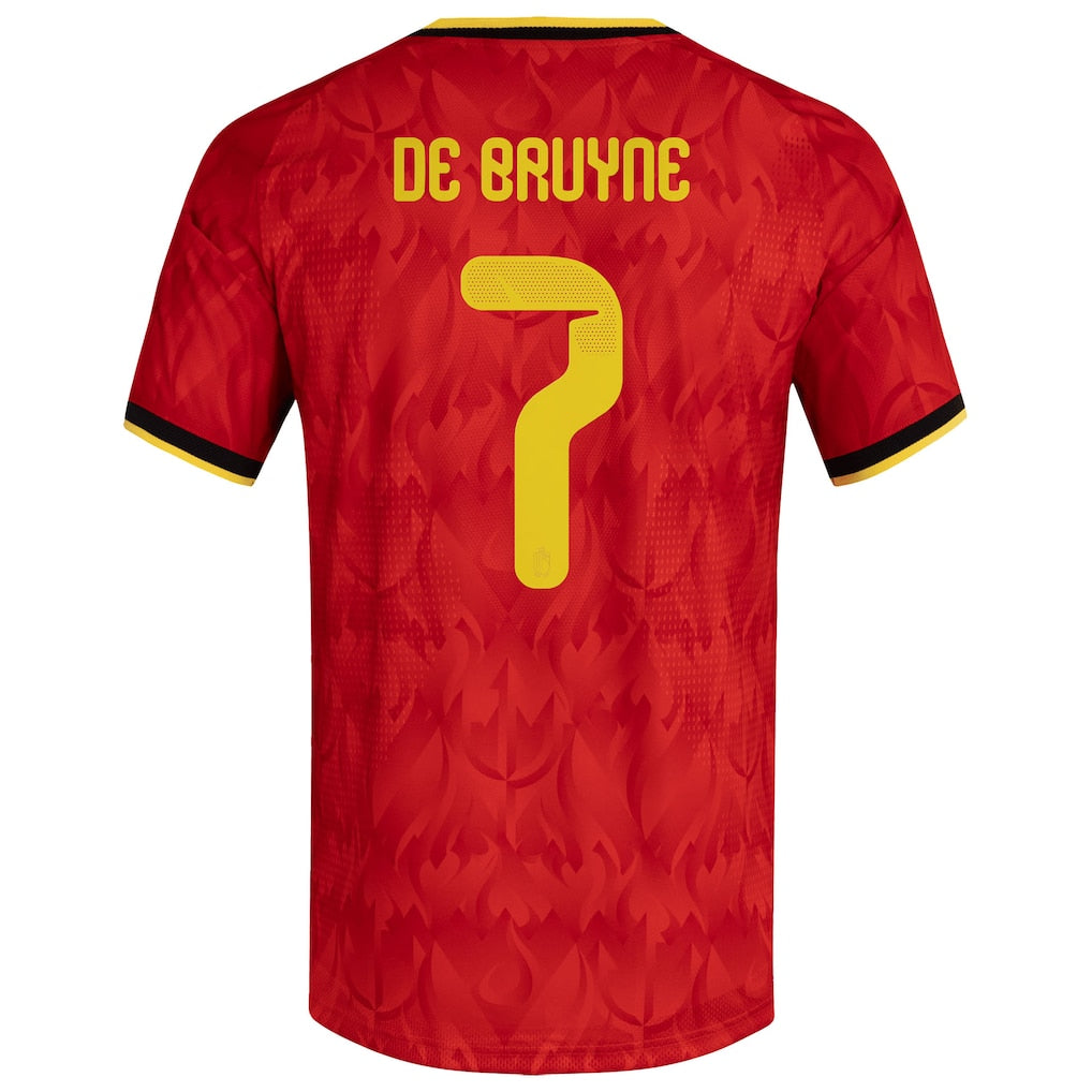 Kevin De Bruyne Belgium National Team adidas 2026 Home Replica Player Jersey - Burgundy - Image 3