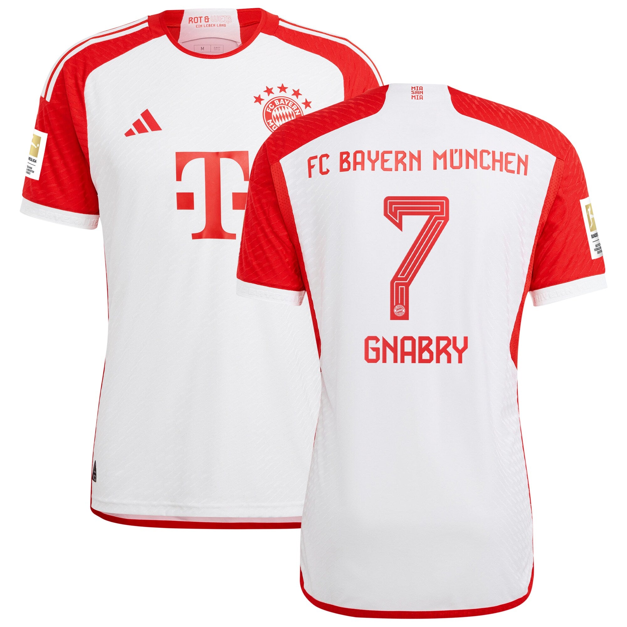 Serge Gnabry Bayern Munich adidas 2023/24 Away Authentic Player Jersey - Black/White - Image 5