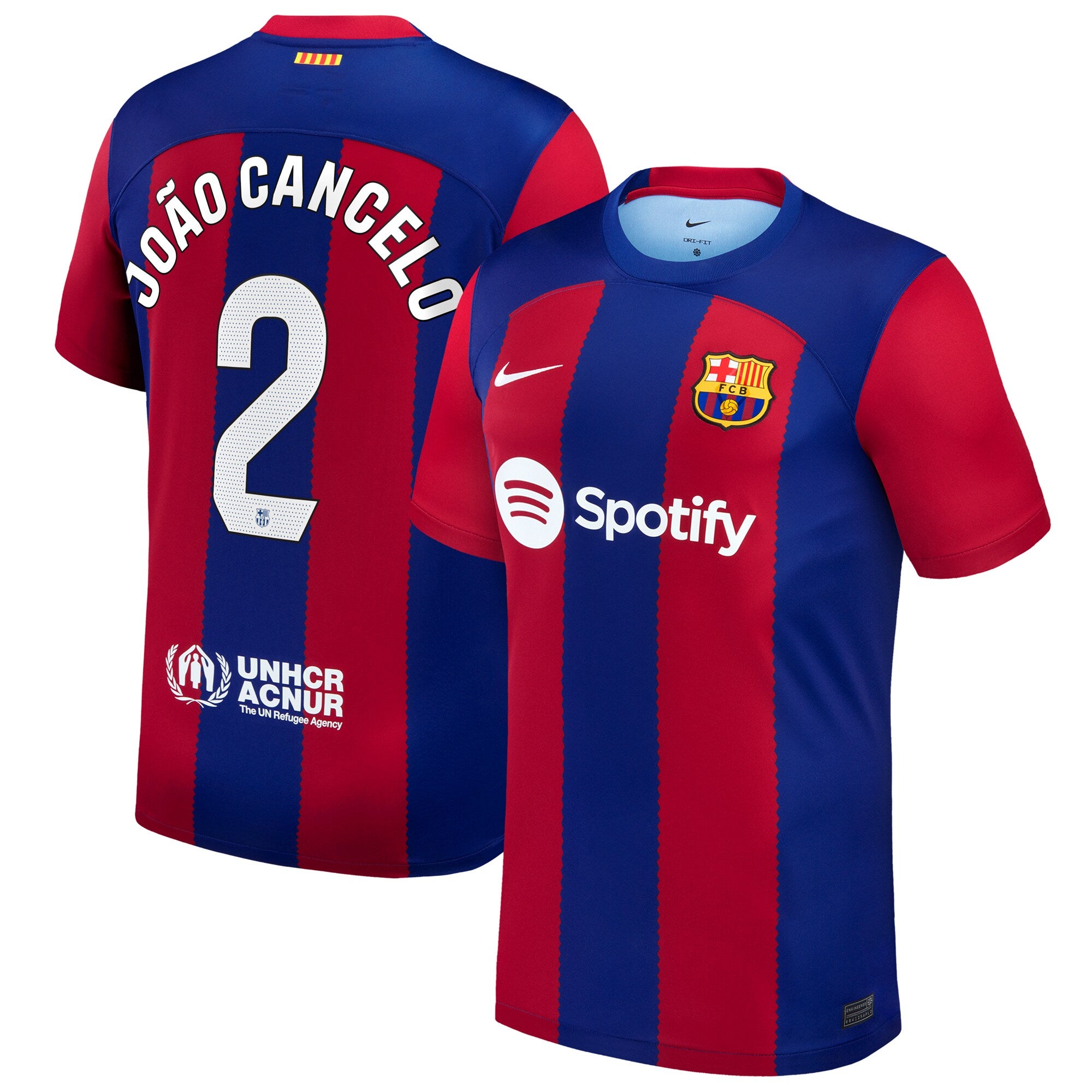 Joao Cancelo Barcelona Nike 2023/24 Third Replica Jersey - Aqua/Royal/White - Image 5