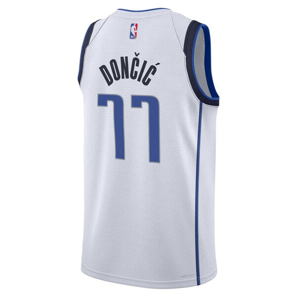 Luka Don?i? Dallas Mavericks Nike Youth Swingman Jersey - Association Edition - White - Image 3
