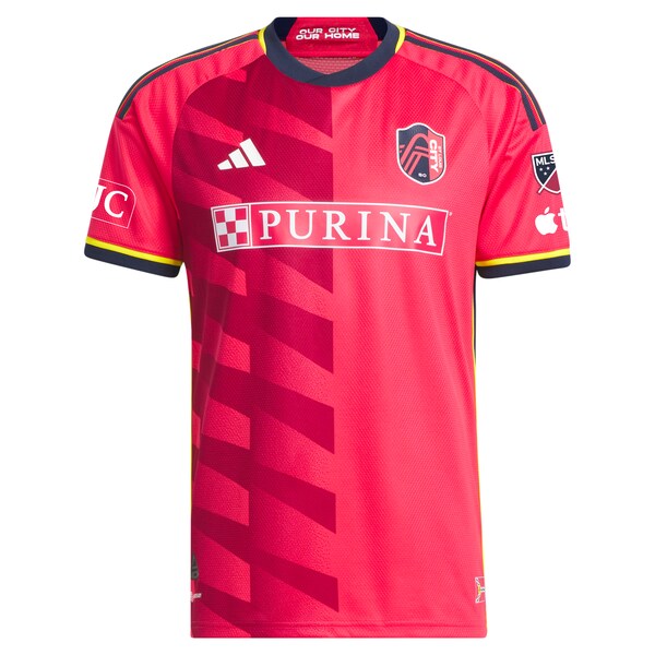Aziel Jackson St. Louis City SC adidas 2024 The Spirit Kit Authentic Player Jersey - Red - Image 2