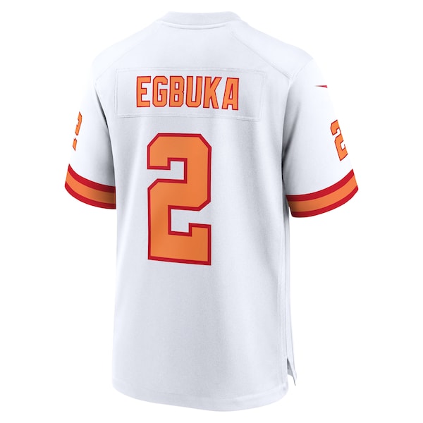 Emeka Egbuka '76 Tampa Bay Buccaneers Nike Alternate 50th Season Game Jersey - '76 White/Creamsicle/Red - Image 4