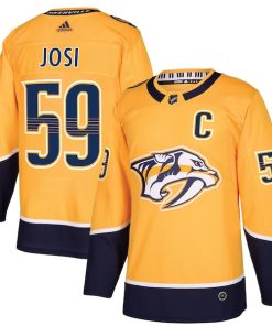 Roman Josi Nashville Predators adidas Home Authentic Player Jersey - Gold
