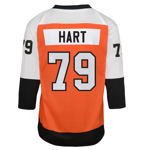 Carter Hart Philadelphia Flyers Youth Home Replica Player Jersey - Burnt Orange - Image 3