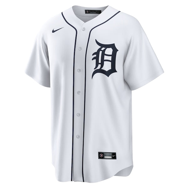 Javier Baez Detroit Tigers Nike Home Replica Player Jersey - White - Image 3