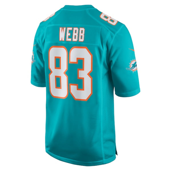 Raleigh Webb Miami Dolphins Nike Team Game Jersey - Aqua - Image 3