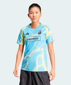 Alternative view of Philadelphia Union adidas Women's 2025 The Voltage Kit Replica Jersey - Blue