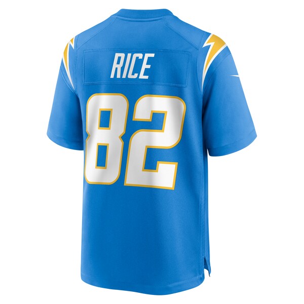 Brenden Rice Los Angeles Chargers Nike Team Game Jersey - Powder Blue - Image 5