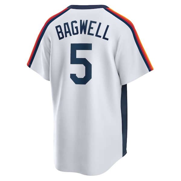 Jeff Bagwell Houston Astros Nike Home Cooperstown Collection Logo Player Jersey - White - Image 3