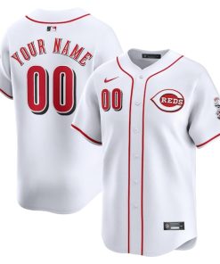 Cincinnati Reds Nike Youth Home Limited Custom Jersey - White