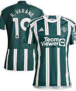 Raphael Varane Manchester United adidas 2023/24 Away Replica Player Jersey - Green