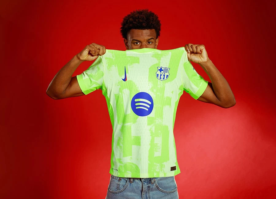 Barcelona 24/25 Nike Third Kit Custom Jersey - Yellow - Image 2