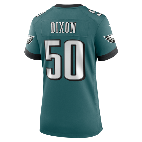 Lance Dixon Philadelphia Eagles Nike Women's Team Game Jersey - Midnight Green - Image 4