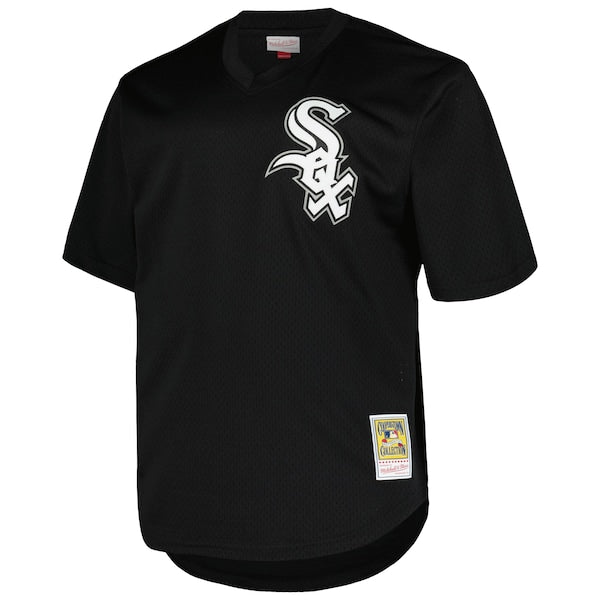 Frank Thomas Chicago White Sox Profile Big & Tall Cooperstown Collection Mesh Batting Practice Jersey - Black/Kelly Green - Image 3