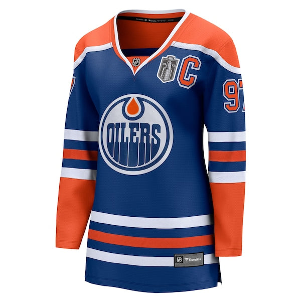 Connor McDavid Edmonton Oilers Women's 2025 Stanley Cup Final Home Breakaway Jersey - Royal - Image 2