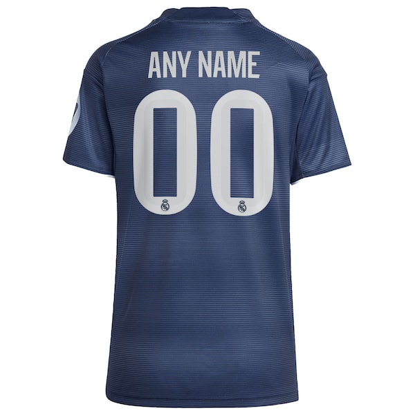 Los Merengues adidas Women's 2025/26 Away Replica Custom Jersey - Blue/White - Image 4