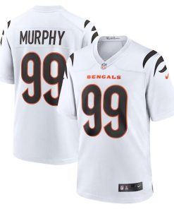Alternative view of Myles Murphy Cincinnati Bengals Nike Team Game Jersey - White/Orange
