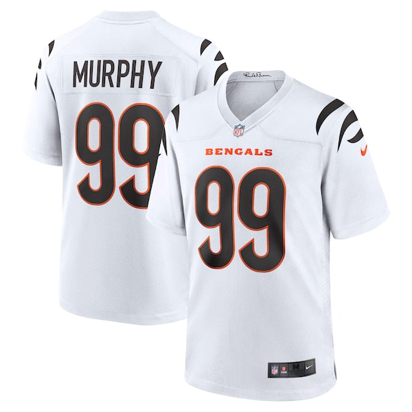 Myles Murphy Cincinnati Bengals Nike Team Game Jersey - White/Orange - Image 2
