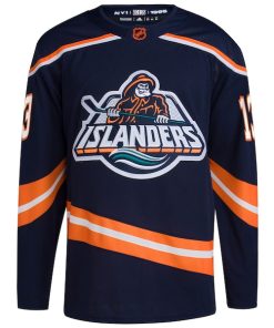 Alternative view of Mathew Barzal New York Islanders adidas Reverse Retro 2.0 Authentic Player Jersey - Navy
