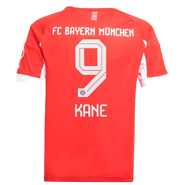 Harry Kane Bayern Munich adidas Youth 2025/26 Home Replica Jersey - Red - Image 3