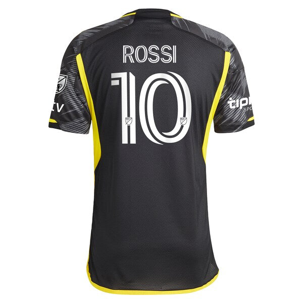 Diego Rossi Columbus Crew adidas 2024 VeloCITY Kit Authentic Player Jersey - Black - Image 3