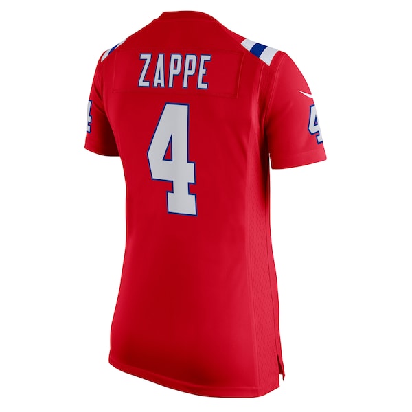 Bailey Zappe New England Patriots Nike Women's Alternate Game Player Jersey - Red/Navy/White - Image 4