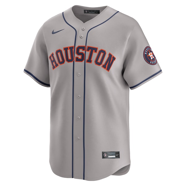 Houston Astros Nike Away Limited Jersey - Gray - Image 2
