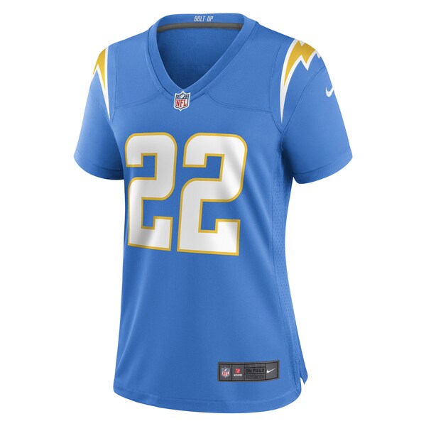 JT Woods Los Angeles Chargers Nike Women's Game Player Jersey - Powder Blue - Image 2