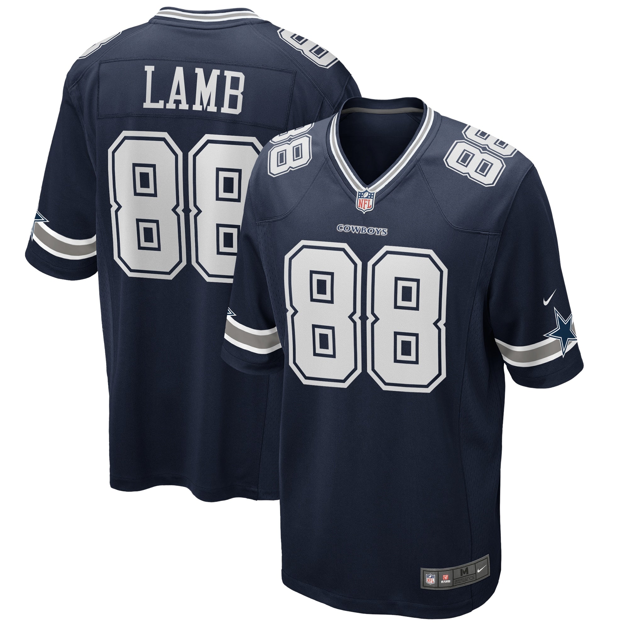 CeeDee Lamb Dallas Cowboys Nike Alternate Game Jersey - White/Navy - Image 5