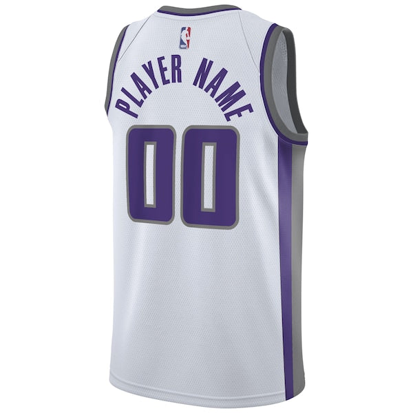 Sacramento Kings Nike 2020/21 Swingman Custom Jersey - Association Edition - White - Image 3