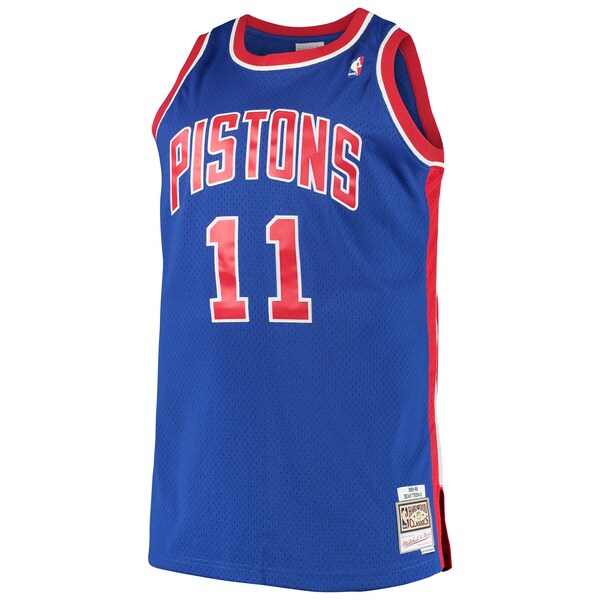 Isaiah Thomas Detroit Pistons 1988/89 Big & Tall Hardwood Classics Swingman Jersey - Royal - Image 2
