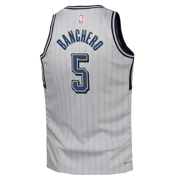 Paolo Banchero Orlando Magic Nike Youth 2024/25 Swingman Player Jersey - City Edition - Silver - Image 3