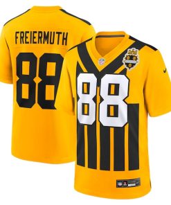 Alternative view of Pat Freiermuth Pittsburgh Steelers Nike Alternate 1933 Throwback Game Jersey - Gold/Black