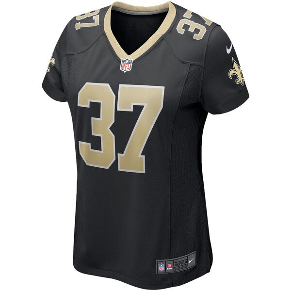 Steve Gleason New Orleans Saints Nike Women's Game Retired Player Jersey - Black - Image 2