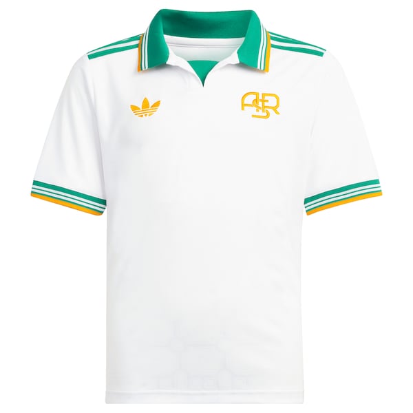AS Roma adidas Youth 2025/26 Third Replica Jersey - White/Red - Image 3