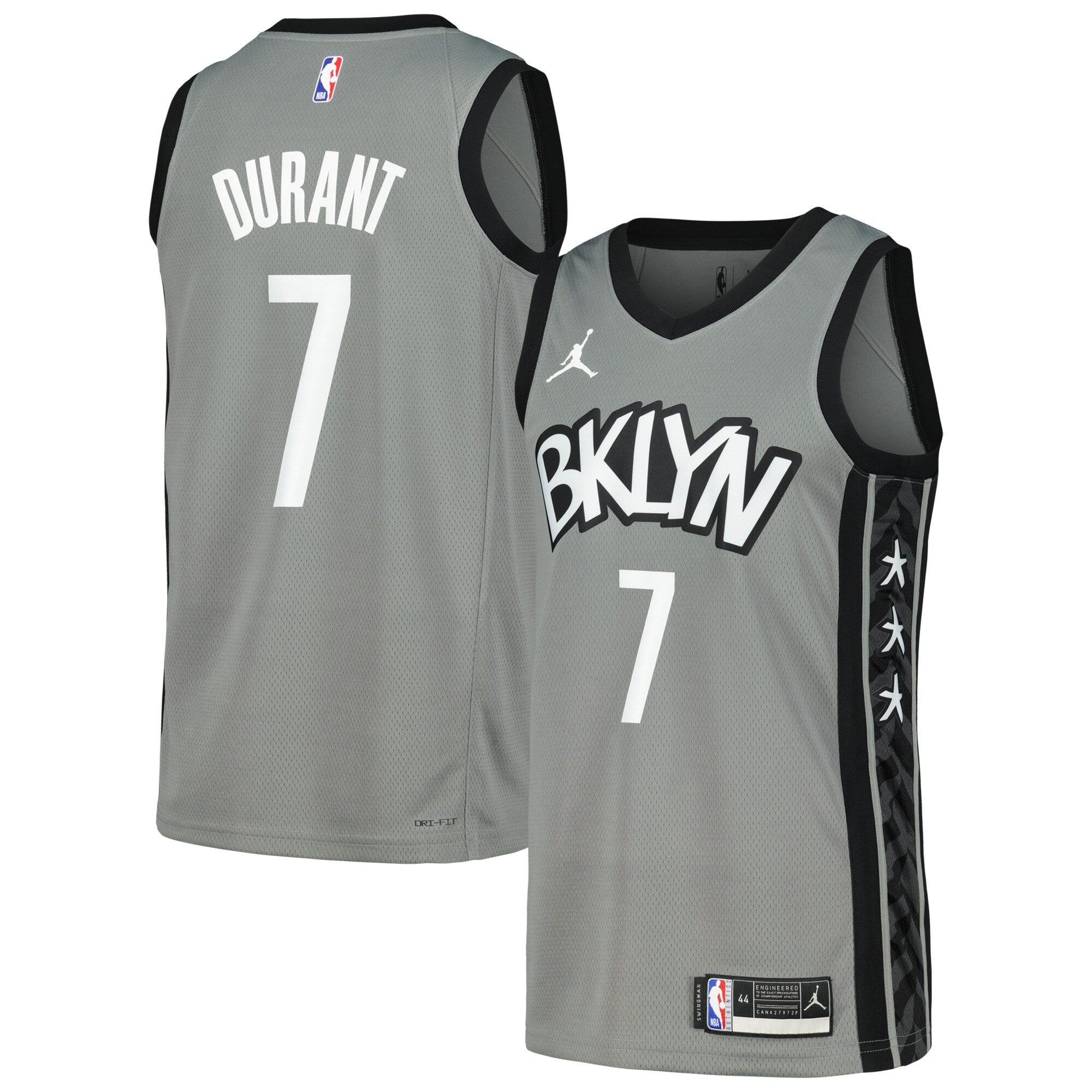 Kevin Durant Brooklyn Nets Nike Swingman Player Jersey - City Edition - Blue/Gray - Image 5