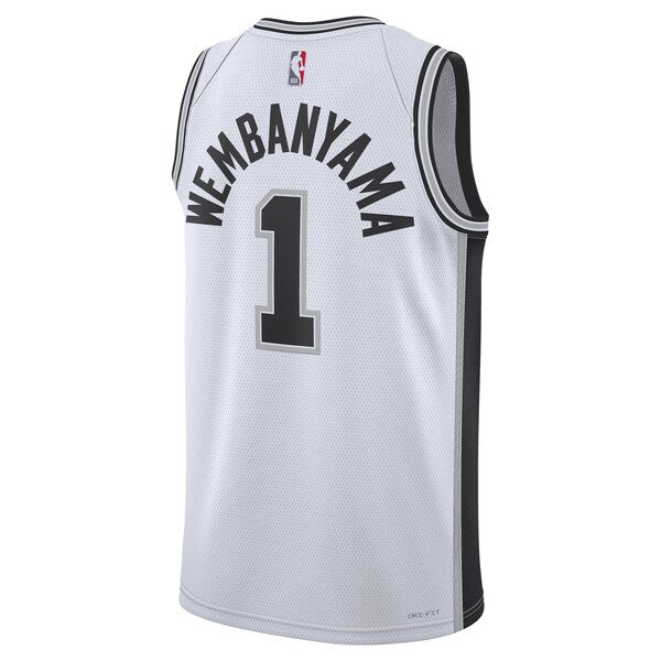 Victor Wembanyama San Antonio Spurs Nike Unisex Swingman Jersey - Association Edition - White - Image 3