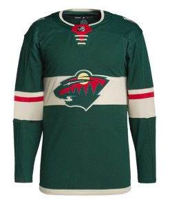 Alternative view of Minnesota Wild adidas Home Primegreen Authentic Jersey - Green