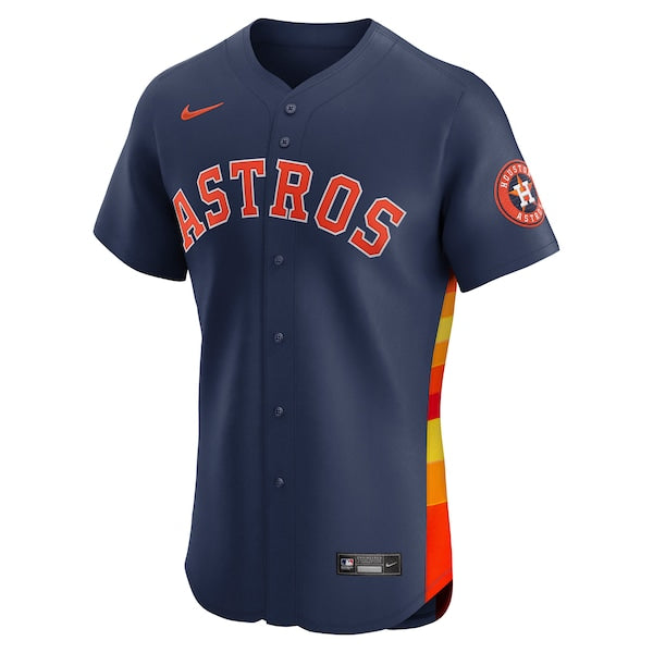 Houston Astros Nike Alternate 2 Elite Jersey - Navy/Orange - Image 3