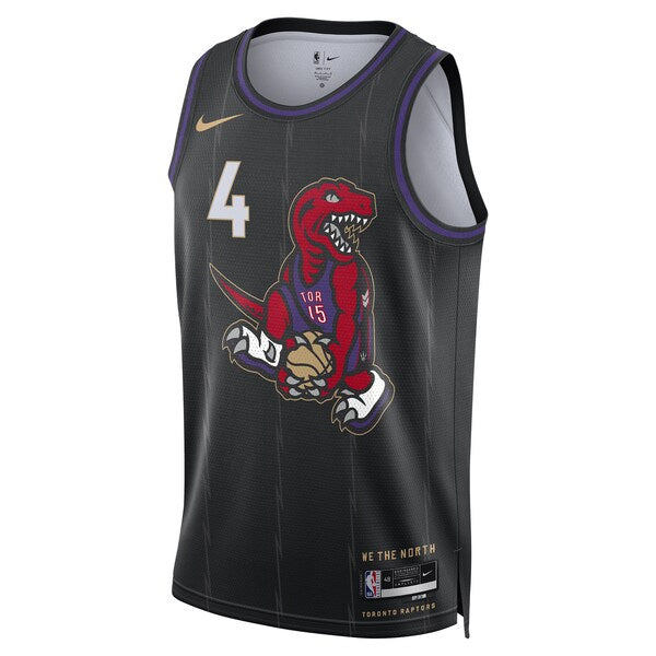 Scottie Barnes Toronto Raptors Nike Unisex 2024/25 Swingman Player Jersey - City Edition - Black - Image 2